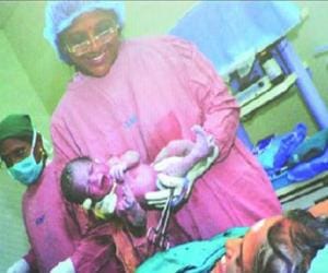 61 old grandmother, gives birth to her own grandchild.