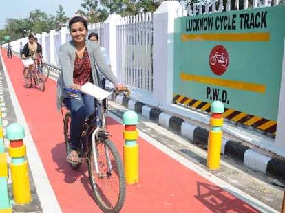 28 new cycle track developed in lucknow
