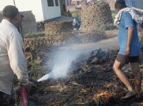 Thousands of fire equipment ash
