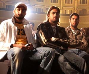 Harbhajan Singh and yuvraj in movie of dhoni