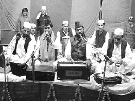 Crying and praying devotees