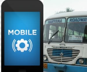 new technique, mobile says bus actual timings