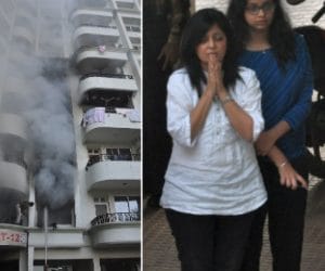 Fire in metro city apartment lucknow