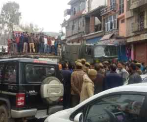lathi charge on student in rajouri