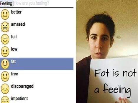 facebook remove feeling fat emoji