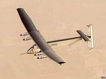 solar plane land in ahmedabad