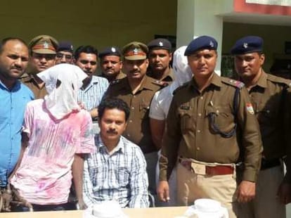 firing on police by criminal.