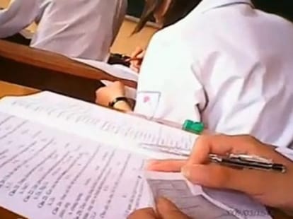 hp police recruitment, cheating in written exam.