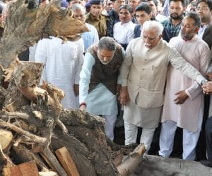 education minister rambilas sharma son in law no more