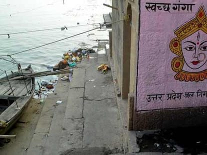 dirty kashi ghats.