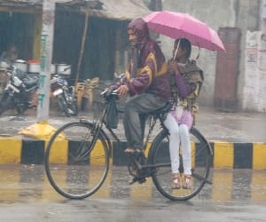 western disturbance active, heavy rain may be