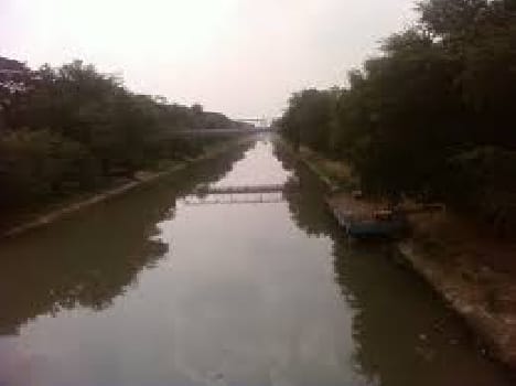 canal helps to watering of fields
