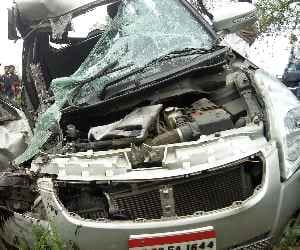 Two people died in road accident in Raebareli.