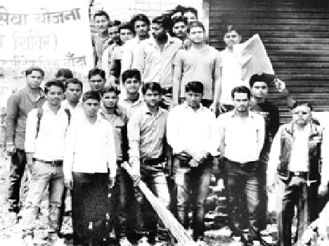Volunteers gave hygiene message