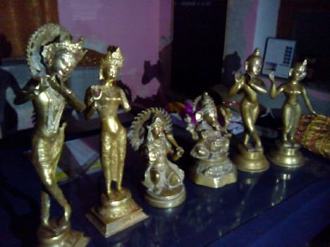 Statues were stolen from the temple Recovered 