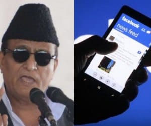 Azam khan blaze up on media