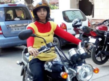 lady bikers in india.