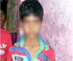 7 years old boy says I love you to woman police