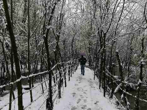 kashmir valley receives season’s first snowfall