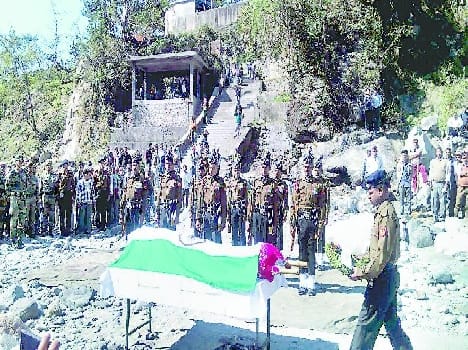 Burial with military honors young