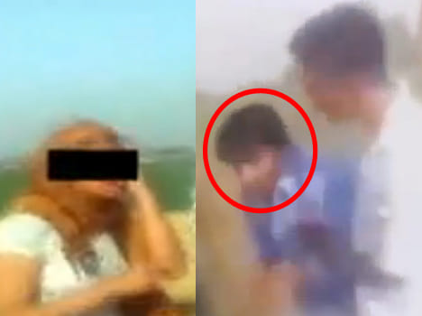girl beaten with his male friend by 6 people