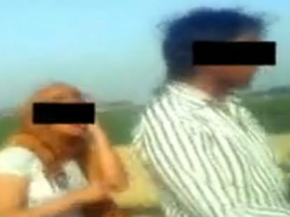 girl beaten with his male friend by 6 people