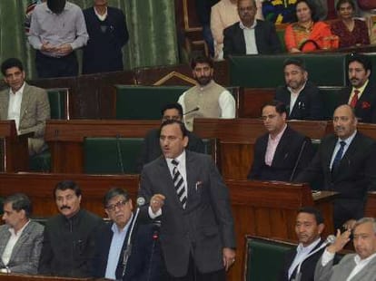 jammu and kashmir assembly session began 3 oct