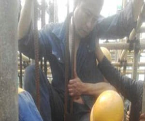 rod impaled man's genitals