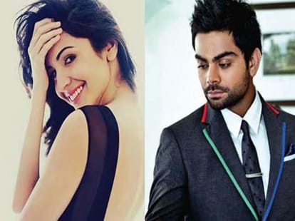 Virat kohali and Anushka sharma playing Tweet-Tweet