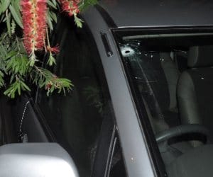 Firing at former ministers home.