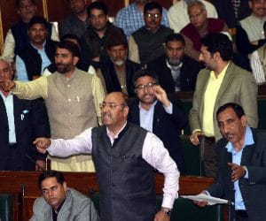 Engineer Rashid used unparliamentary language against Congress and National Conference