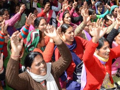 increased salary for mid day meal workers.
