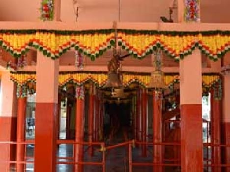 devotee worship godess durga on navratri