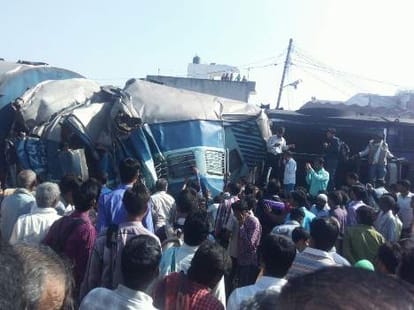 People mourns on the death of their family members.
