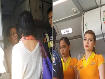 woman got nude on flight