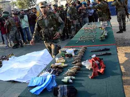 both terrorist killed in samba army camp attack