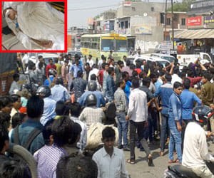 Boy died due to jam in noida