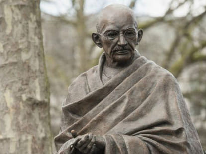Arundhati roy comments on gandhi.