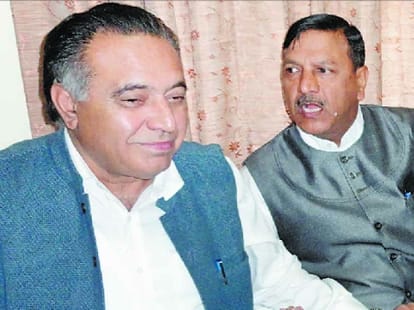 transport minister gs bali on a visit to sirmour.