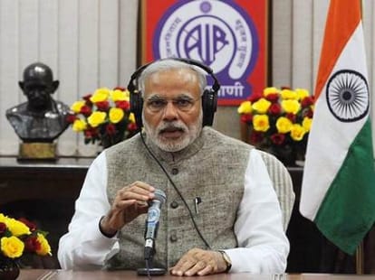 How modi is using radio to convey his message