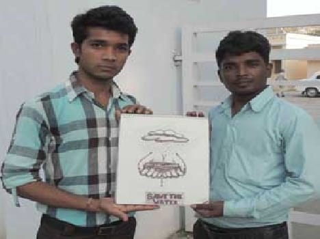 The message of water conservation through painting