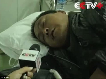 people uplifted bus to save man