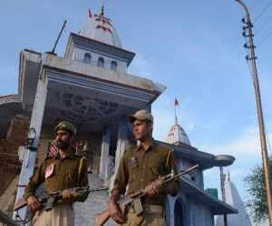 heavy security in jammu city temples