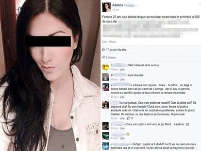 woman advertises on fb for a man to impregnante her