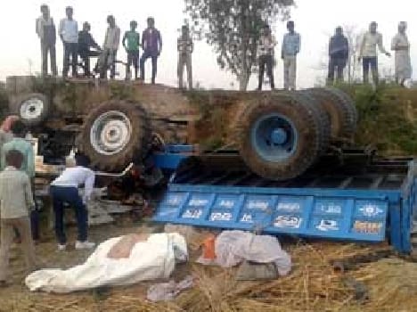 Four killed in tractor overturns