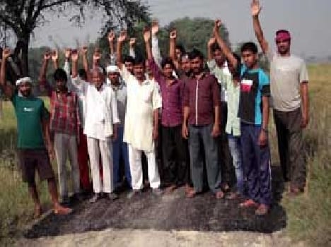 The villagers stoped the work 