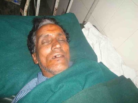 Car crashes , car owner seriously injured