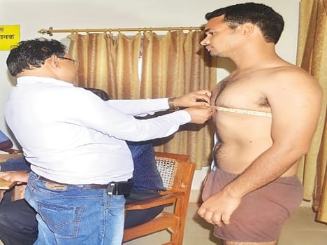 health check of Police candidates 