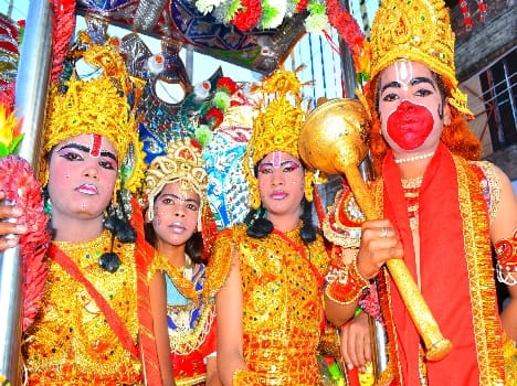 Ramnavmi grand procession turned on