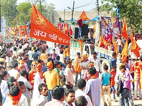 On Navami procession